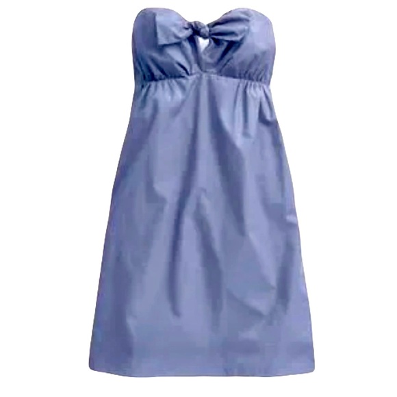 J. Crew Dresses & Skirts - J.Crew chambray mini dress ties in front Size L *